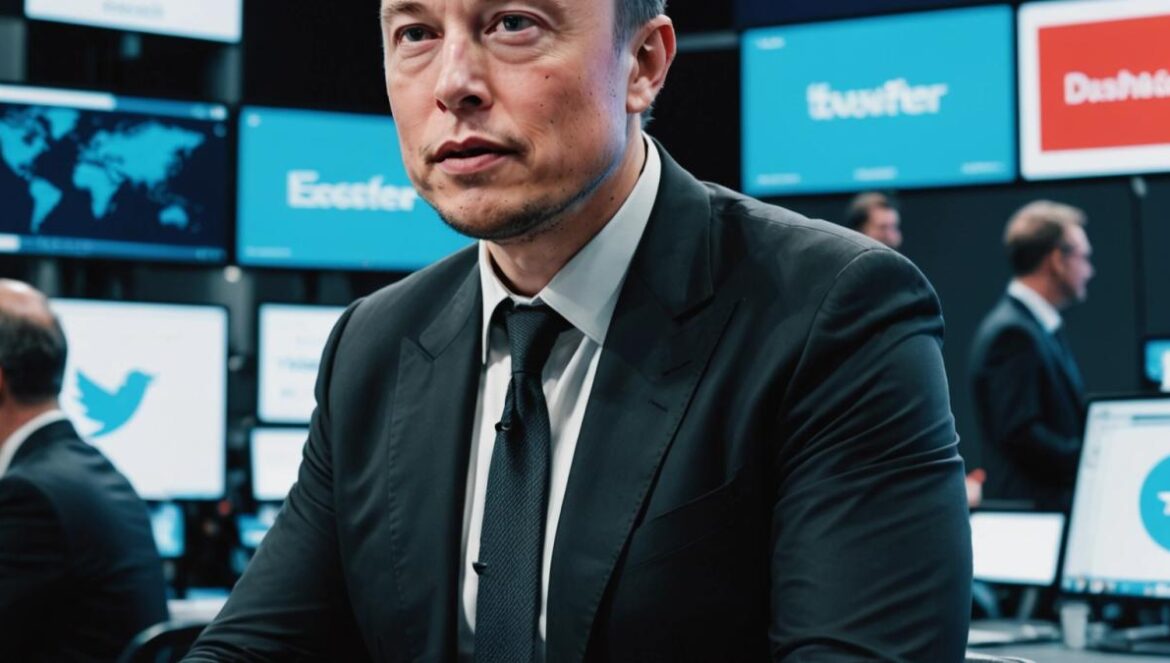 ¿Qué busca Elon Musk con sus amenazas a marcas? La jugada peligrosa detrás del regreso a X A sharp, editorial-style photo of Elon Musk at a modern tech conference, centered at a sleek table with high-profile business executives and digital marketing visuals in the background. The scene is well-lit, with screens showing the X (Twitter) logo and advertising dashboards. Musk is mid-conversation, expressive, and the atmosphere is tense but professional. The main subject (Musk) is centered and in crisp focus; all branding and gadgets look realistic and current.