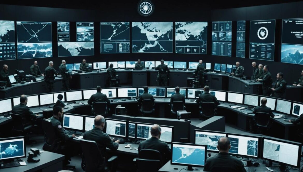 ¿Por qué la Operación Martillo de EEUU en Irán cambió las reglas del juego (y lo que nadie te contó) A modern military operations center, photorealistic editorial style, central focus on a diverse team of analysts in front of digital maps and live satellite feeds showing the Middle East, high-tech gadgets and glowing screens, mood is tense and urgent, clean background with U.S. and Israeli insignias subtly visible. Main subjects (analysts and commanders) are well-centered and in sharp focus.