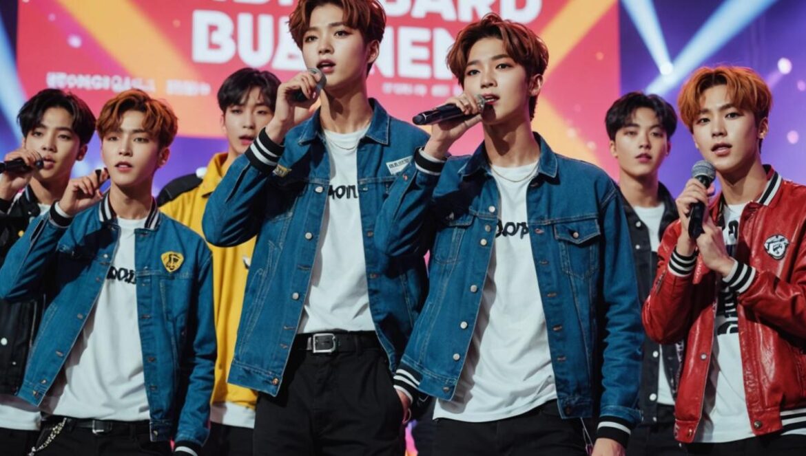 ENHYPEN rompe récords globales y redefine el K-pop con ‘DESIRE: UNLEASH’ ENHYPEN actuando en un escenario repleto de luces y fans vibrando con pancartas, transmitiendo energía y emoción.