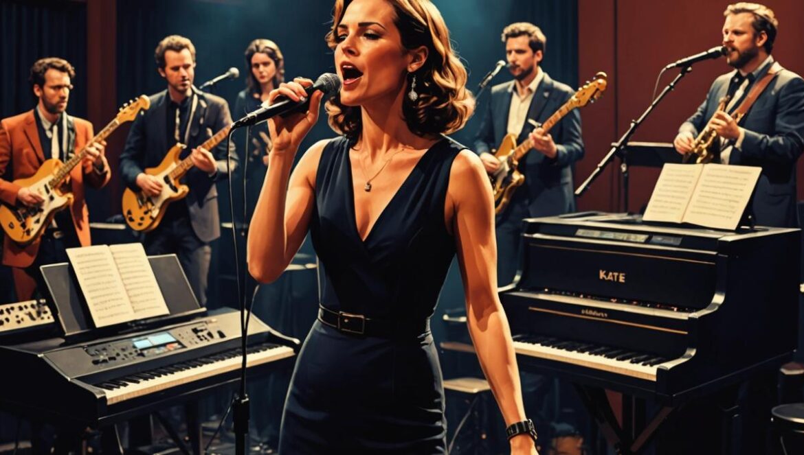 Kate NV y el disco en vivo más nostálgico del año: una banda que se rompió antes de girar Kate NV cantando en vivo junto a su banda de ocho músicos rodeados de sintetizadores y viento madera bajo luces cálidas de escenario.