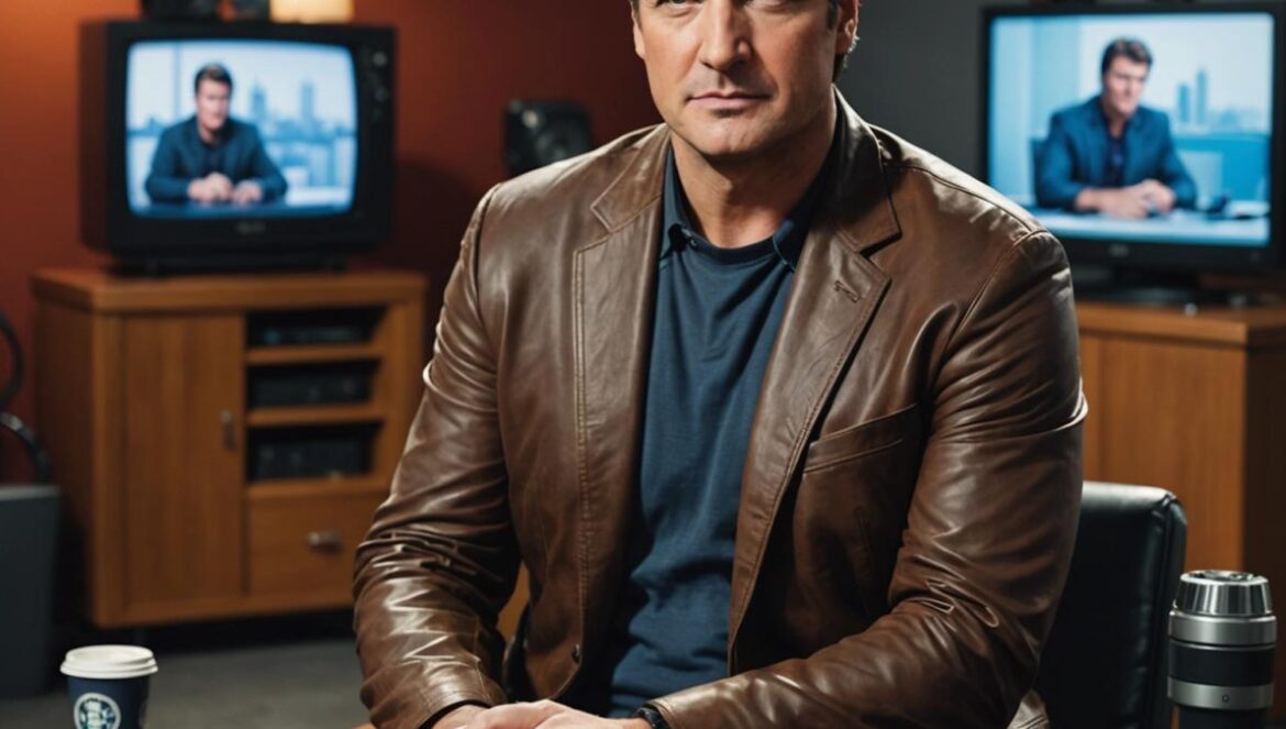 ¿Por qué The Rookie: Feds cayó donde NCIS arrasa? El dato oculto Nathan Fillion en un estudio moderno dando una entrevista sobre el futuro de The Rookie: Feds.