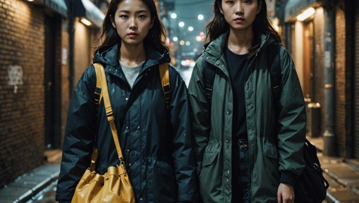 Project Y: El drama coreano que revolucionará el TIFF 2025 Han Sohee y Jeon Jongseo en un callejón oscuro, serias y listas para la acción, inspirando tensión y complicidad.