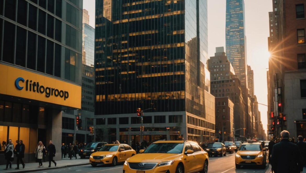 ¿Sabías que el Citigroup Center casi colapsa por un fallo oculto? El rascacielos Citigroup Center en Nueva York visto desde la calle al atardecer, mostrando su techo inclinado y ambiente urbano lleno de vida.