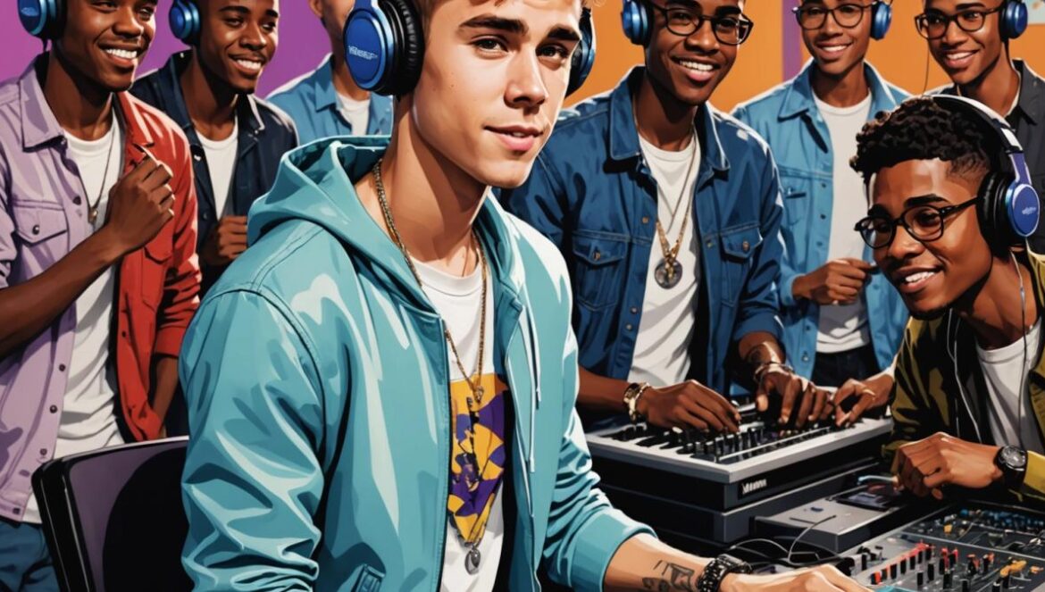 Justin Bieber rompe moldes con ‘SWAG’: el disco inesperado que mezcla paternidad, moda y colaboraciones surrealistas Justin Bieber en un estudio junto a Lil B y Mk.gee creando música entre vinilos y tecnología.