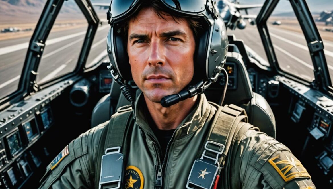 Top Gun: Maverick revienta Netflix – Así revolucionó el blockbuster clásico (y por qué aún emociona tanto) Tom Cruise como piloto de combate dentro de la cabina realista de un F-18, con expresión intensa.