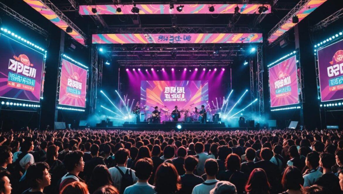 80s MBC Seoul Music Festival: El revival retro que enciende Corea (y las redes) Escenario de festival musical coreano con luces neón, artistas retro y público entusiasta al estilo años 80.