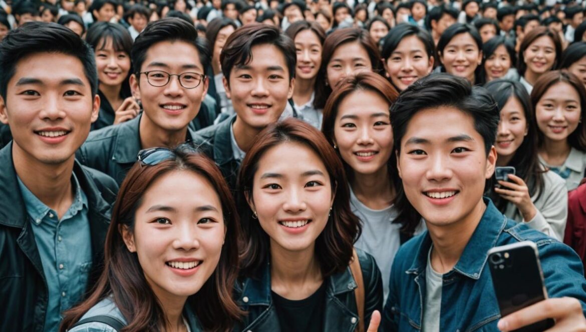 Busan 2025: El festival que enciende el hype por el cine coreano contemporáneo Jóvenes entusiastas frente a un cine moderno en Busan durante un festival de cine coreano.