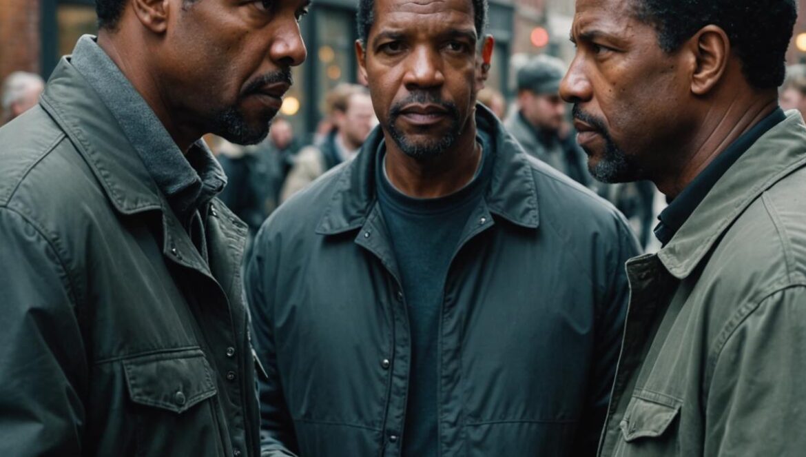 Denzel Washington revienta el set: la exigencia viral en ‘El invitado’ que sorprendió a todos Denzel Washington discutiendo una escena de acción con un coordinador en un set urbano realista.