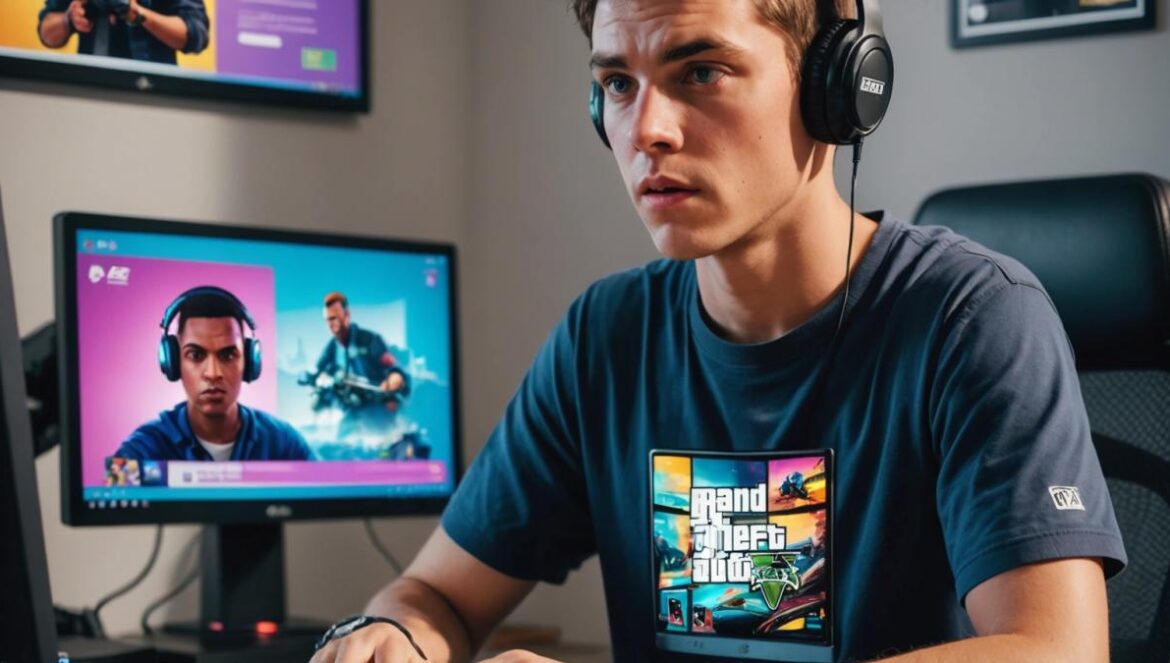 GTA Online: ¿Por qué Rockstar rompe esquemas con el nuevo control de edad? Así se vive desde dentro Joven gamer sorprendido frente al menú de verificación de edad de GTA Online en su PC.