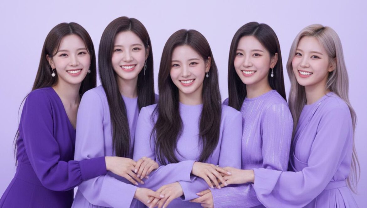 PURPLE KISS estrena ‘OUR NOW’: primer álbum en inglés y doble hit Retrato editorial de PURPLE KISS en tonos violeta, seis miembros sonrientes conectadas, look moderno y limpio.
