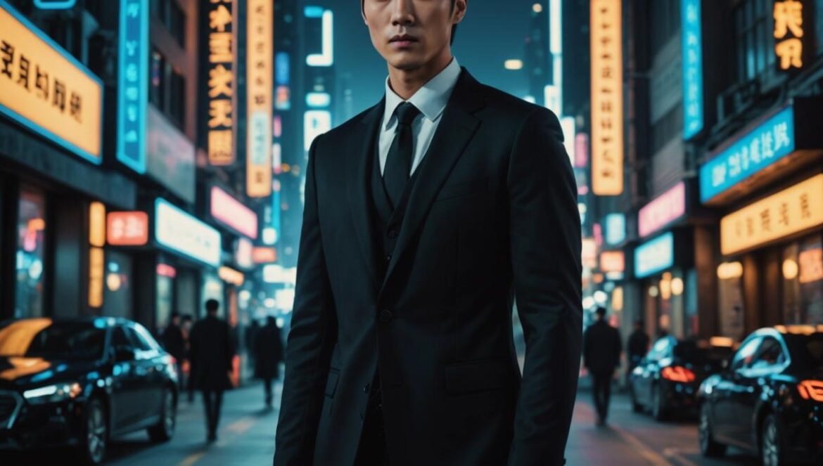 Twelve: Park Hyung Sik debuta como villano y enciende el K‑drama Actor coreano con traje oscuro, mirada intensa y fondo nocturno de neón, evocando un villano de fantasía urbana.
