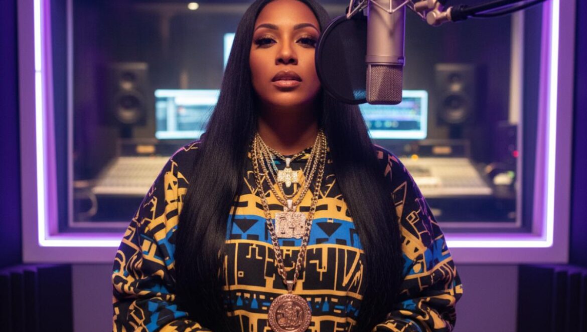 Cardi B regresa con Am I The Drama? Lo que nadie se atreve a pedirle: confesiones, cierre y fuego bailable Rapper en cabina de estudio, auriculares en mano, micrófono grande, luces de neón y actitud decidida.