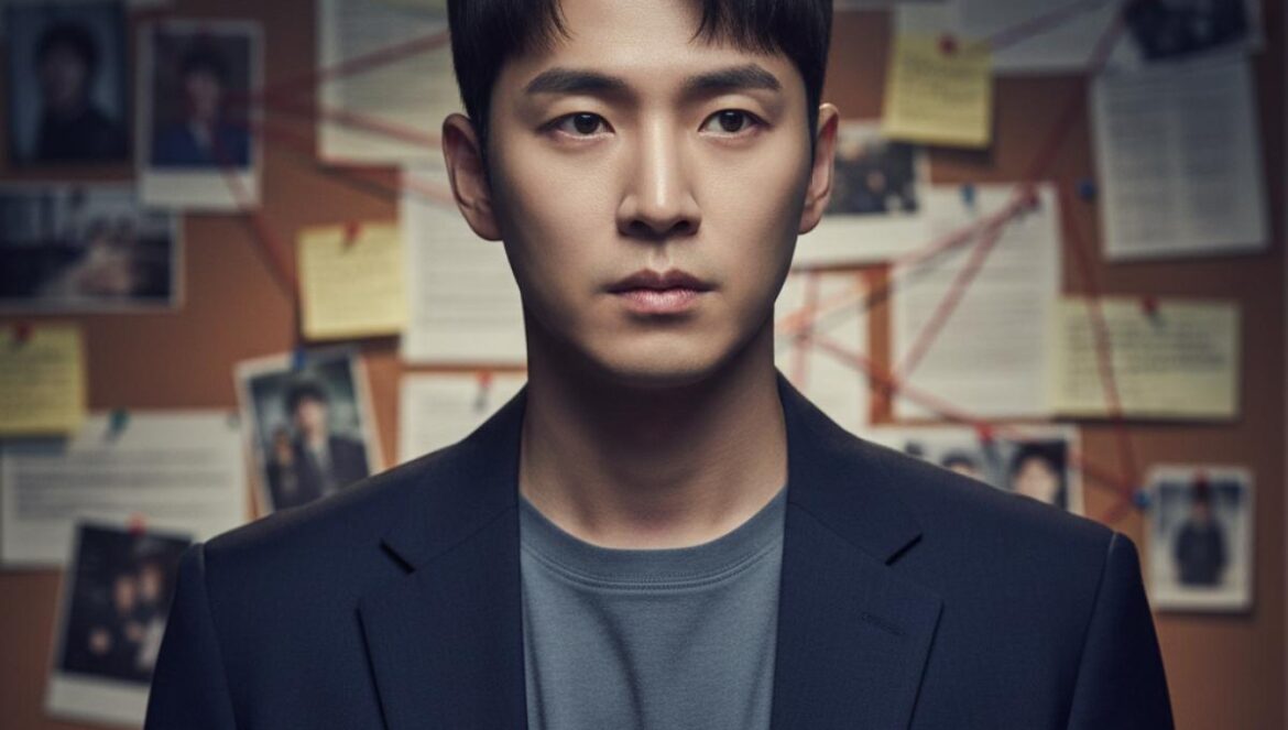 Kim JiHoon incendia Netflix con ‘Crime Scene Zero’: el formato híbrido que Corea no para de comentar Actor coreano joven frente a un tablero de pistas, con luz dramática y gesto concentrado en un set de investigación.
