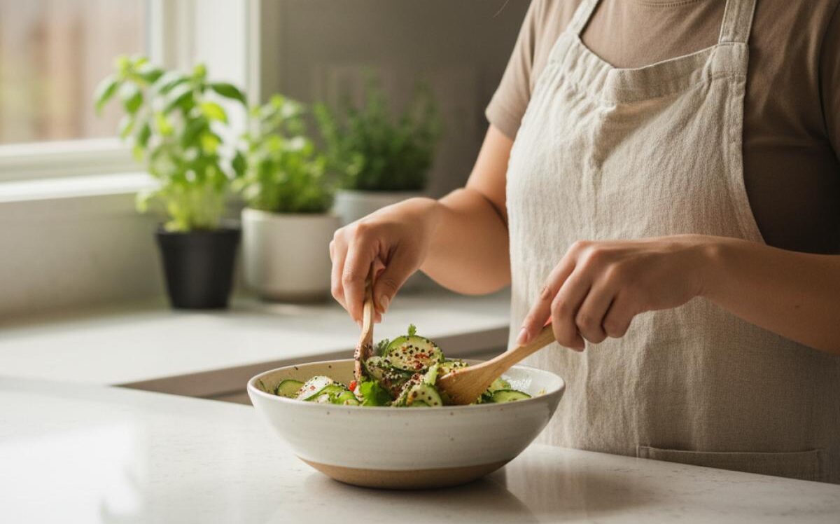 ¿Por qué la vinagreta griega cremosa está rompiendo redes? La receta feta que todos quieren probar Oi muchim, la ensalada coreana de pepino que arrasa: mi versión gaditana lista en 5 minutos