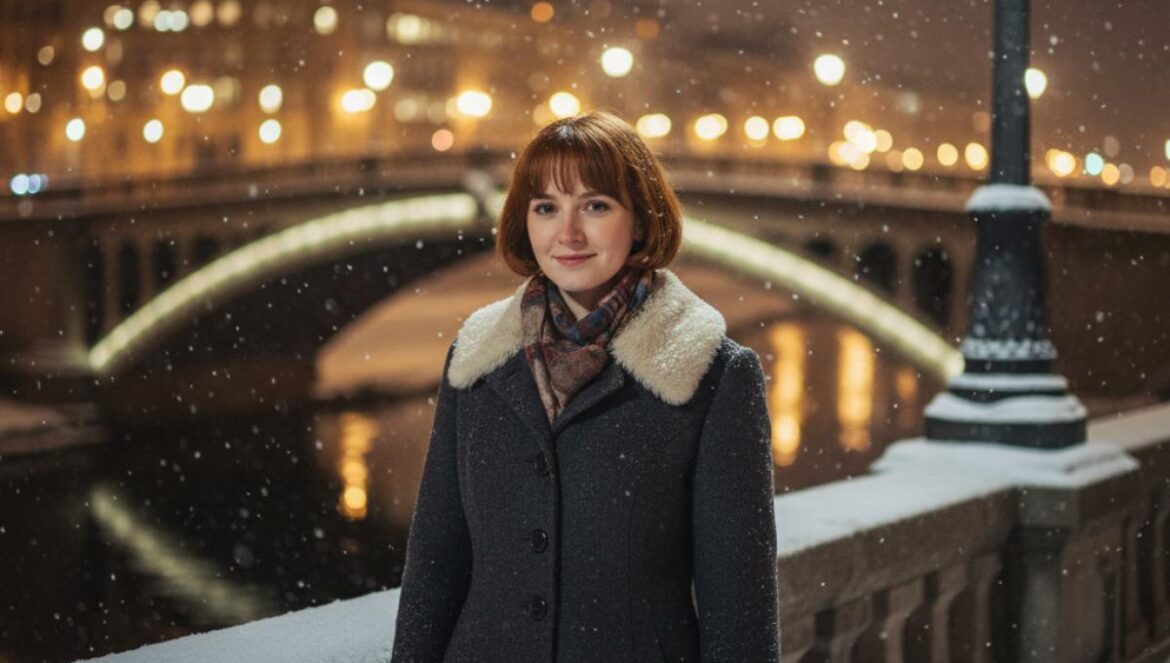 Anastasia no era de Disney, pero marcó a los 90: lo que nadie te contó y dónde verla hoy en streaming Joven con abrigo años 20 en un puente nevado nocturno, luces cálidas al fondo.