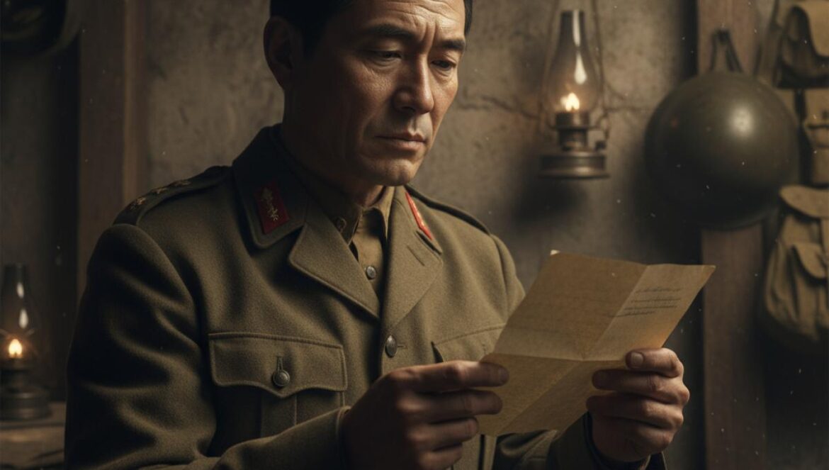 Cartas desde Iwo Jima: lo que aprendimos 19 años después y por qué Eastwood cambió el cine bélico Soldado japonés leyendo una carta en un túnel oscuro, rostro iluminado con emoción contenida.