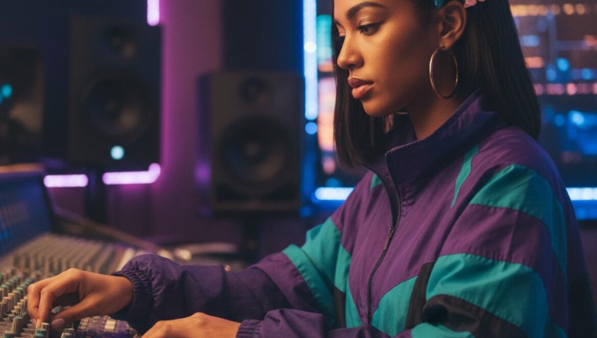 PinkPantheress remezcla su era: los 5 tracks de Fancy Some More? que encienden el pop Y2K global Cantante-productora joven con estética Y2K mezclando en un estudio con luces neón.