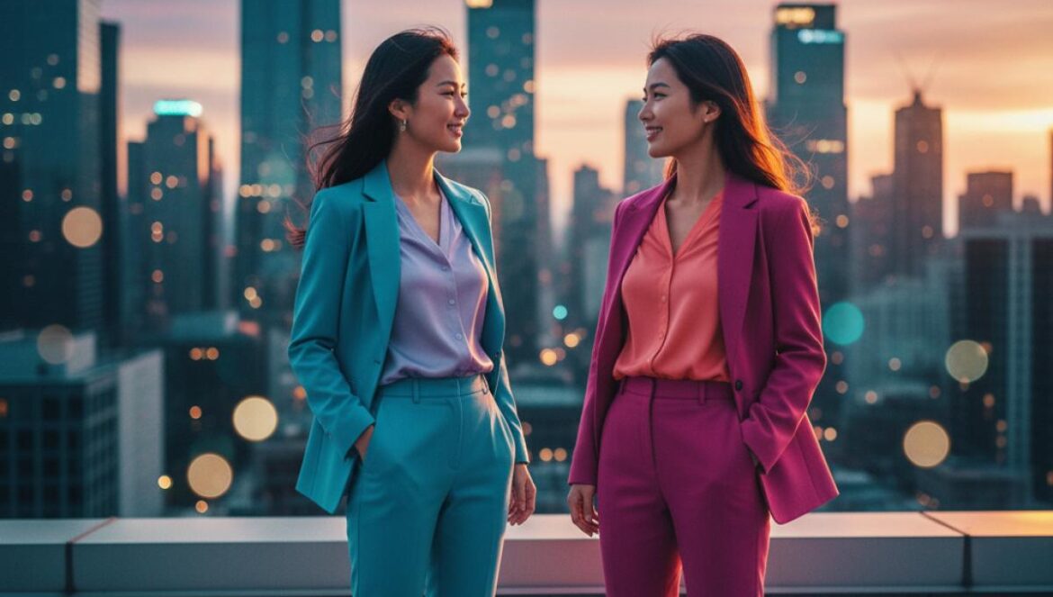 To the Moon: el duelo en la azotea que enciende la serie — rumores, cripto y poder femenino Dos mujeres jóvenes se encaran en la barandilla de una azotea al atardecer, con la ciudad al fondo.