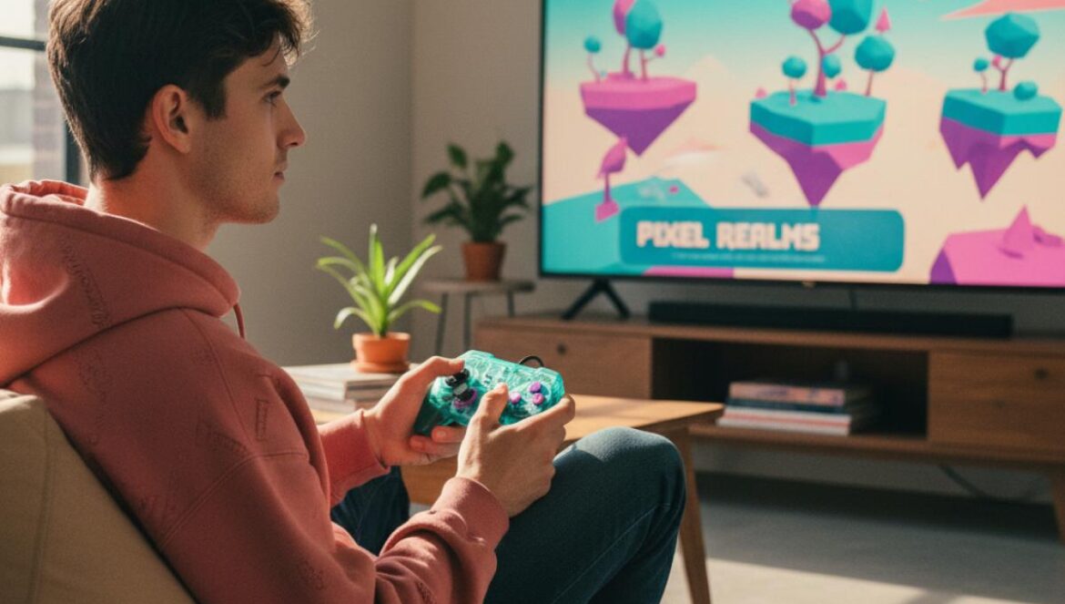 Analogue 3D sube de precio, pero también de sentido Jugador joven sujetando un mando inspirado en Nintendo 64 frente a un televisor moderno con un juego retro.