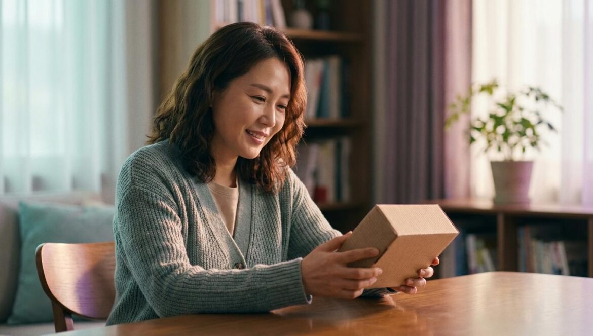No Next Life y el secreto del ex: el K‑drama que cambia cómo vemos el divorcio Mujer coreana de unos cuarenta años mira pensativa una caja sobre la mesa en su salón.