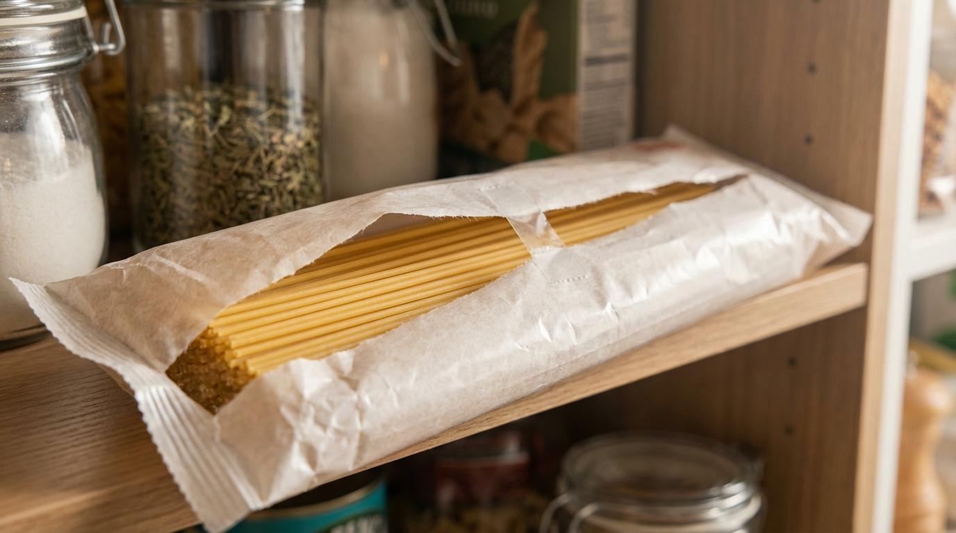 Cocinas adaptadas: el truco invisible para bienestar y autonomía en casa Paquete de espaguetis: el corte lateral que deja tu despensa en modo pro