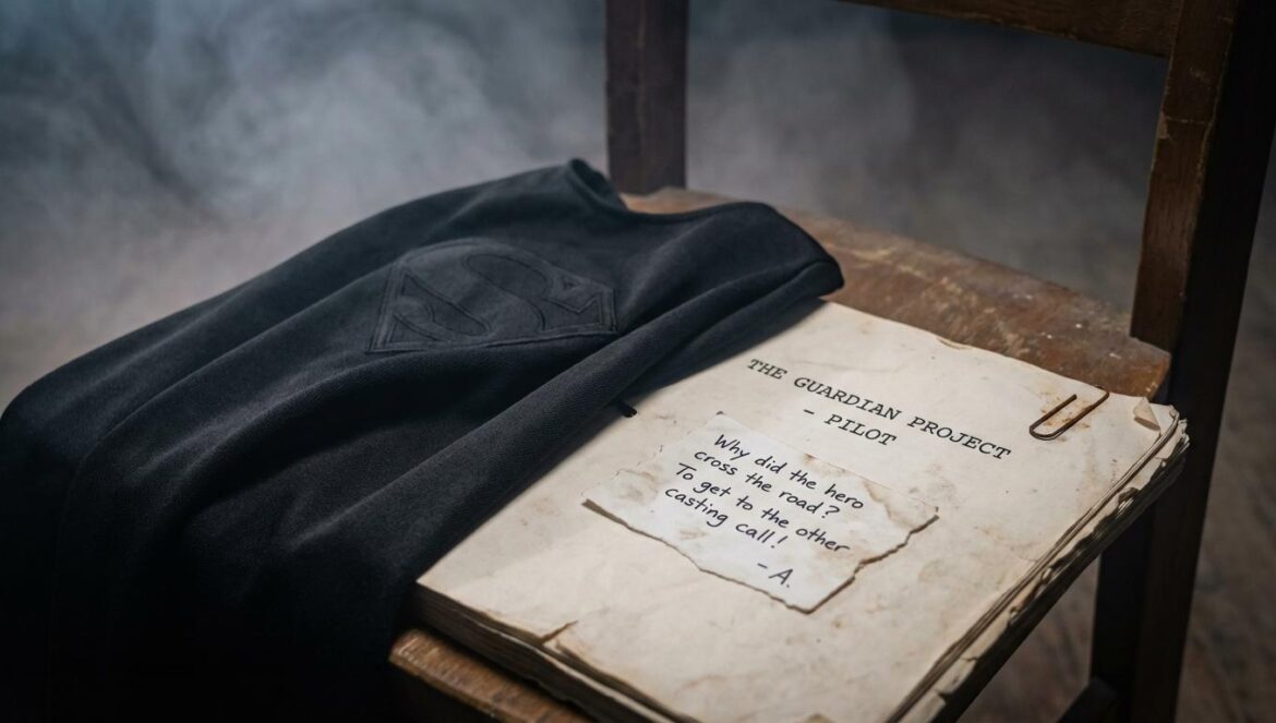 Pierce Brosnan y Batman: el chiste que chocó con Tim Burton y cambió un casting histórico Una capa negra sobre un guion de casting, con una nota manuscrita asomando en una sala de audiciones con luz tenue