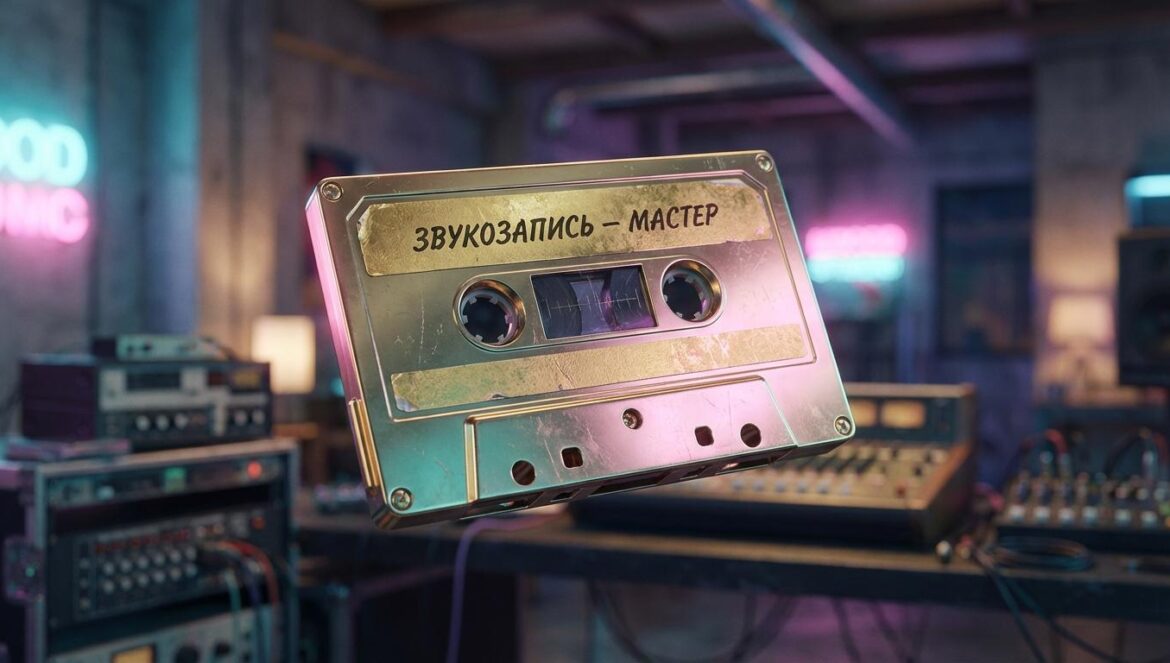 ¿Es ‘Golden’ el nuevo ‘Juicy’? El secreto hip-hop detrás del fenómeno de Las Guerreras K-Pop Una cinta de casete dorada flotando en un estudio con luces de neón, simbolizando la mezcla de hip-hop clásico y pop moderno.