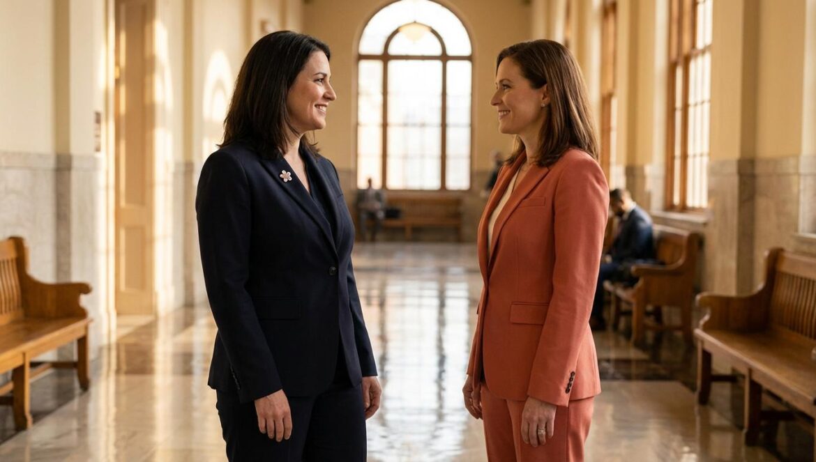 Good Partner 2 enciende el relevo generacional: el teaser que junta a Jang Nara y Kim Hye Yoon Dos abogadas anónimas en un pasillo de juzgados, enfrentadas con gesto seguro, luz cálida y suelo de mármol brillante.