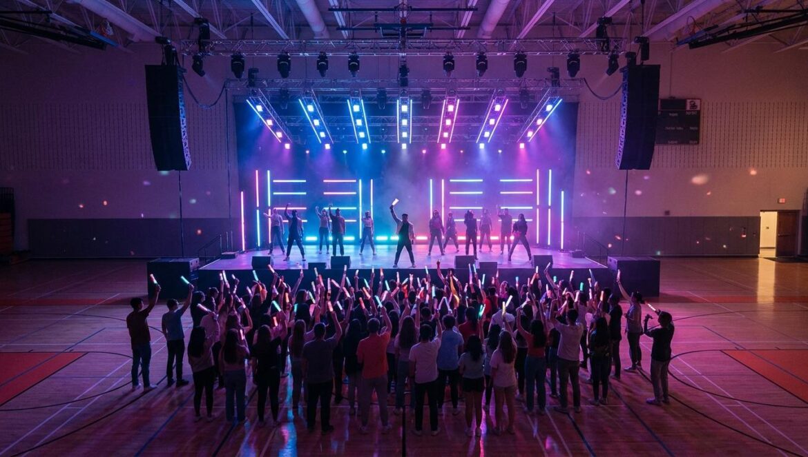 Los 2026 D Awards y las actuaciones que redefinieron el K-pop Escenario de una gala de premios de K-pop con luces de neón y fans agitando lightsticks en un ambiente vibrante.