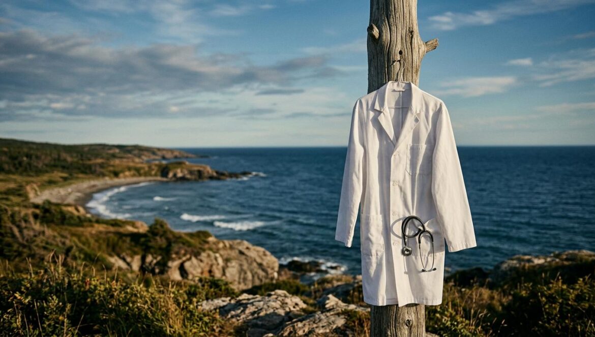 Doctor on the Edge: Lee Jae Wook lidera el nuevo drama de ENA Bata de médico colgada en un poste de madera frente a una costa rocosa y el mar azul bajo una luz cinematográfica