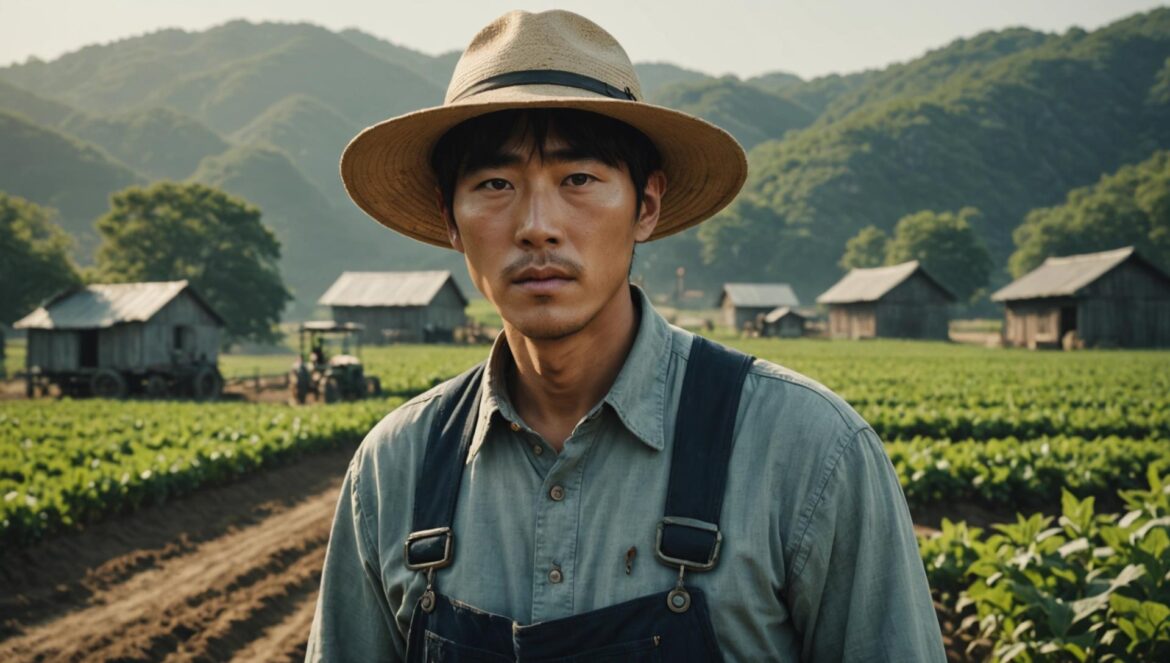 Sold Out on You: el regreso de Ahn Hyo Seop al healing drama Ahn Hyo Seop interpretando a Matthew Lee, un granjero en un entorno rural iluminado por el sol, transmitiendo una atmósfera de calidez y tranquilidad.